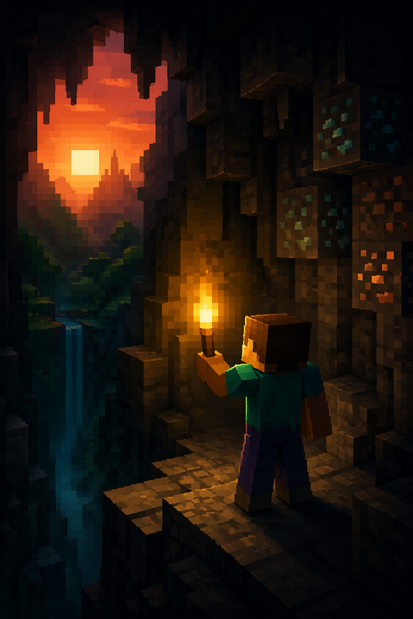 Cover of Niemand sieht Minecraft