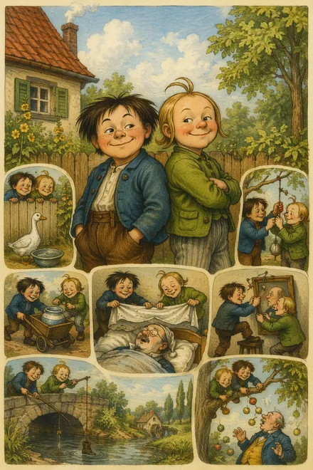 Cover of Max und Moritz — Eine Bubengeschichte in sieben Streichen