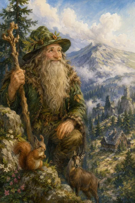 Cover of Rübezahl — Neue Sammlung der schönsten Sagen und Märchen von dem Berggeiste im Riesengebirge