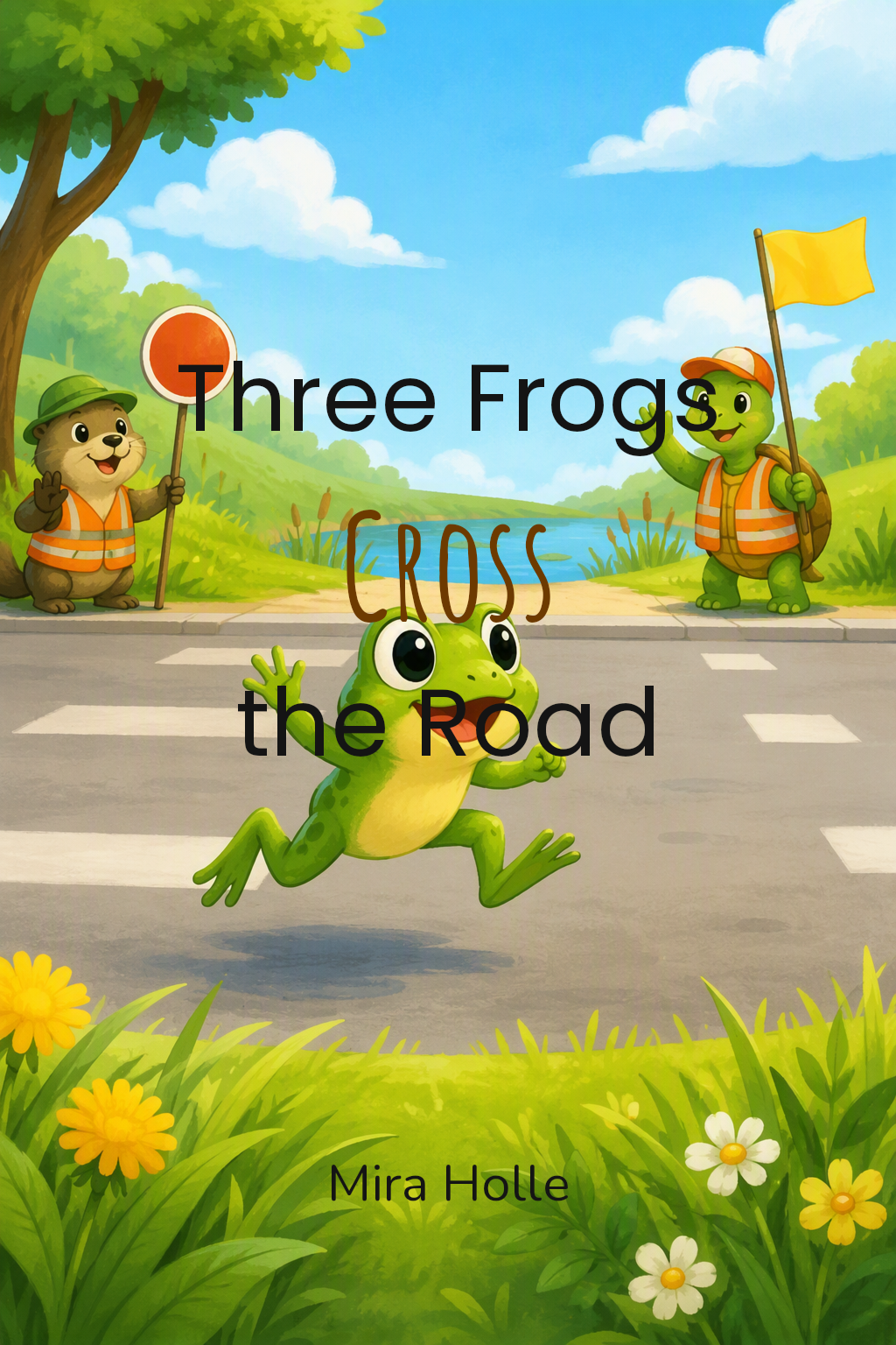 Cover of Three Frogs Cross the Road