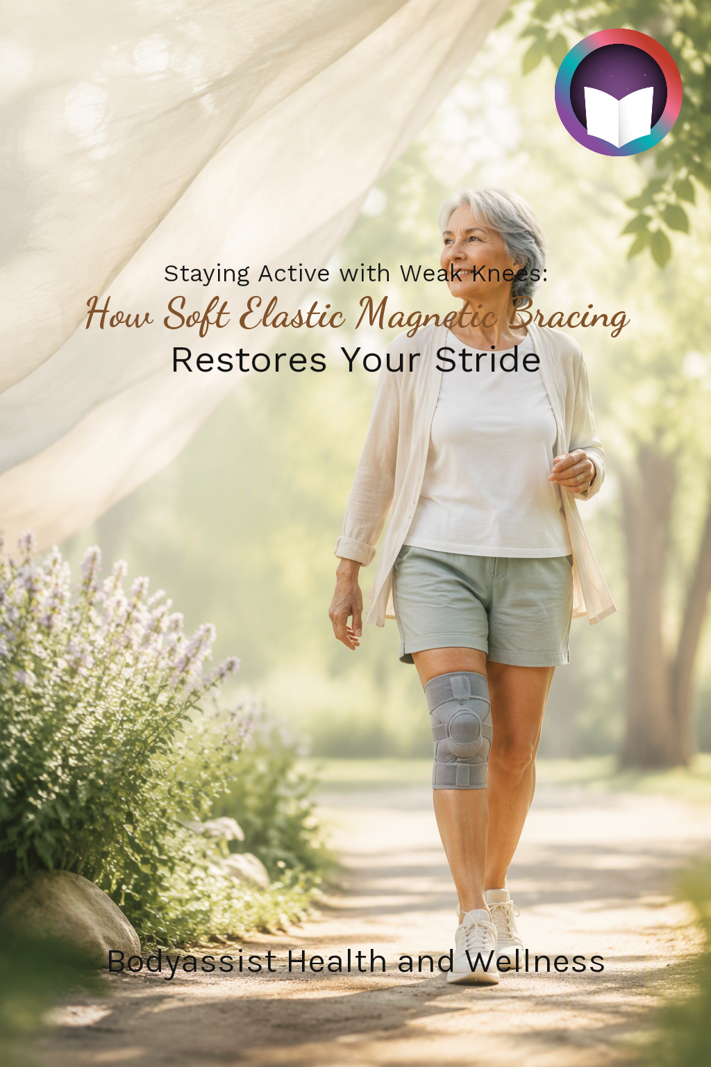 Cover of Staying Active with Weak Knees: How Soft Elastic Magnetic Bracing Restores Your Stride